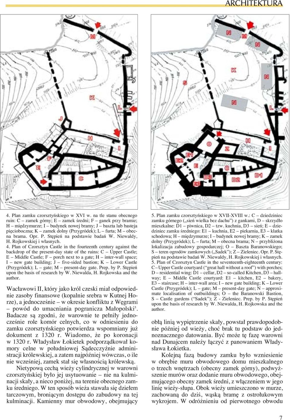 brama. Opr. P. St pieƒ na podstawie badaƒ W. Niewaldy, H. Rojkowskiej i w asnych. 4.