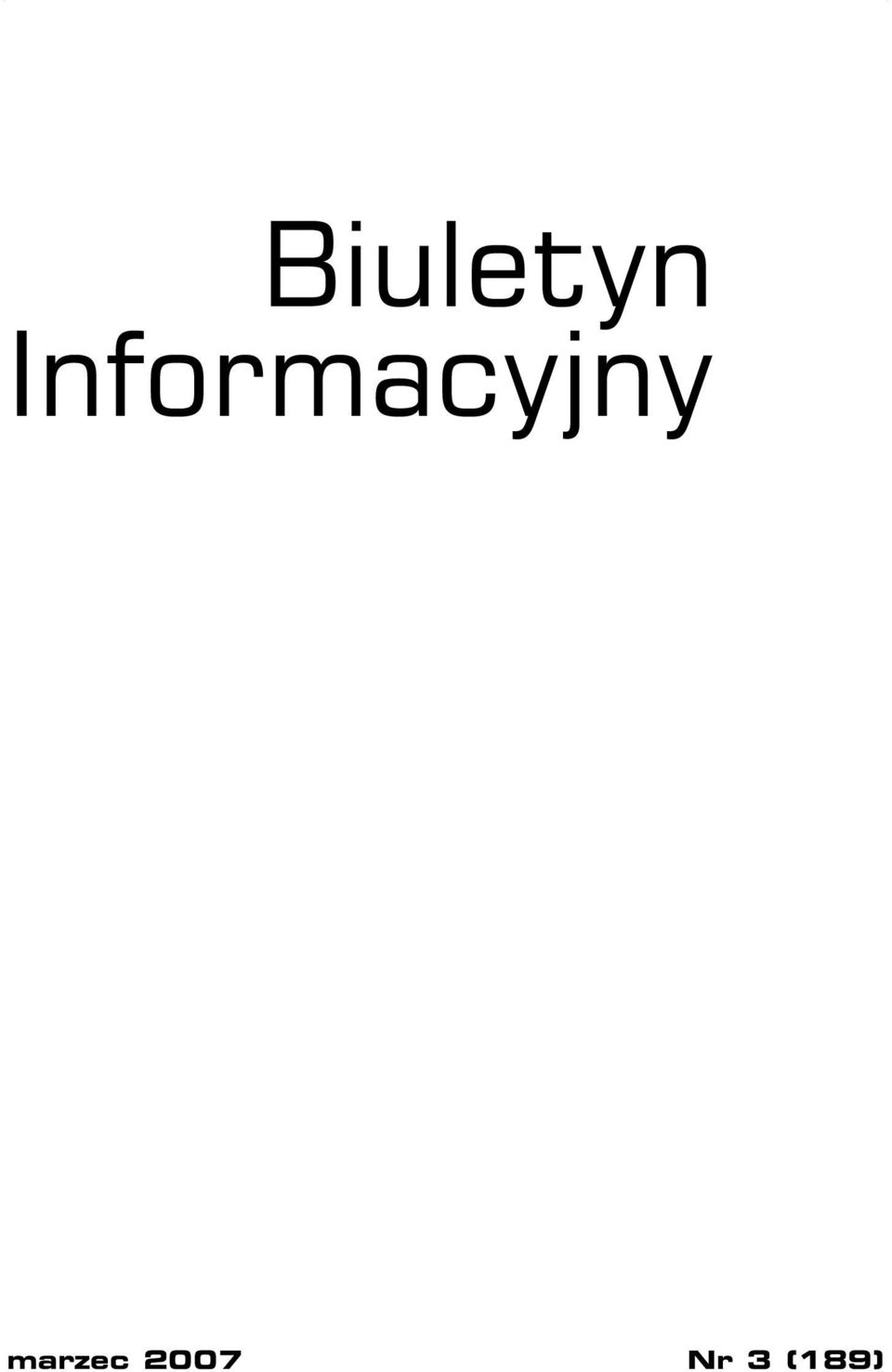 Biuletyn