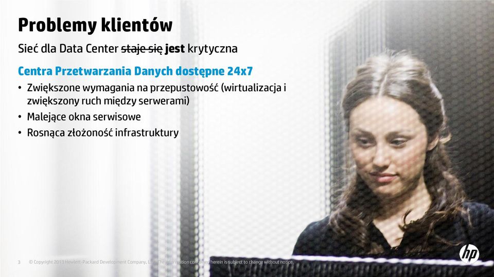 serwerami) Malejące okna serwisowe Rosnąca złożoność infrastruktury 3 Copyright 2012 2013