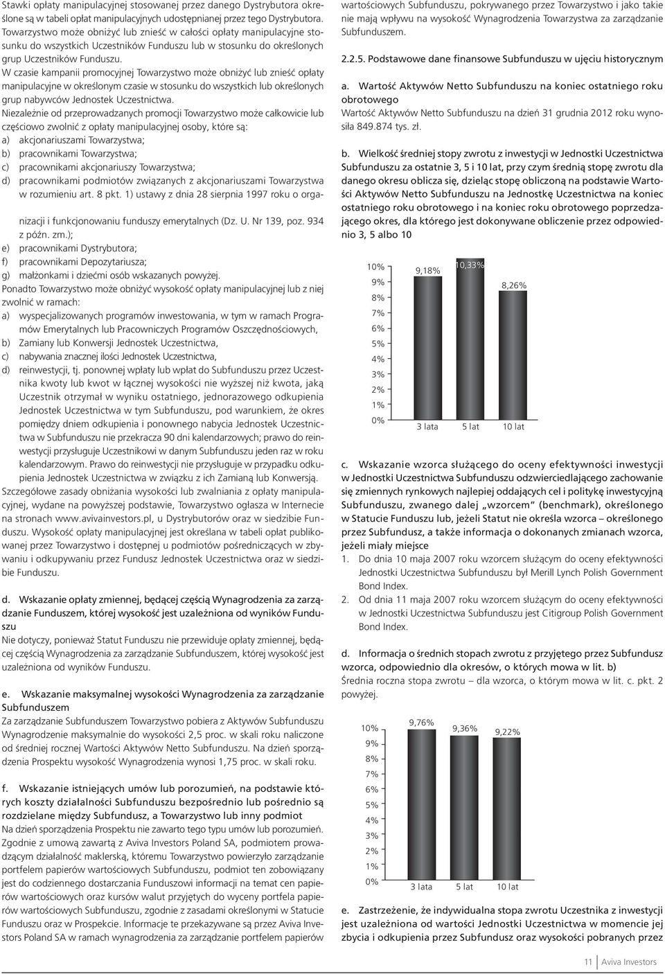 W czasie kampanii promocyjnej Towarzystwo może obniżyć lub znieść opłaty manipulacyjne w określonym czasie w stosunku do wszystkich lub określonych grup nabywców Jednostek Uczestnictwa.