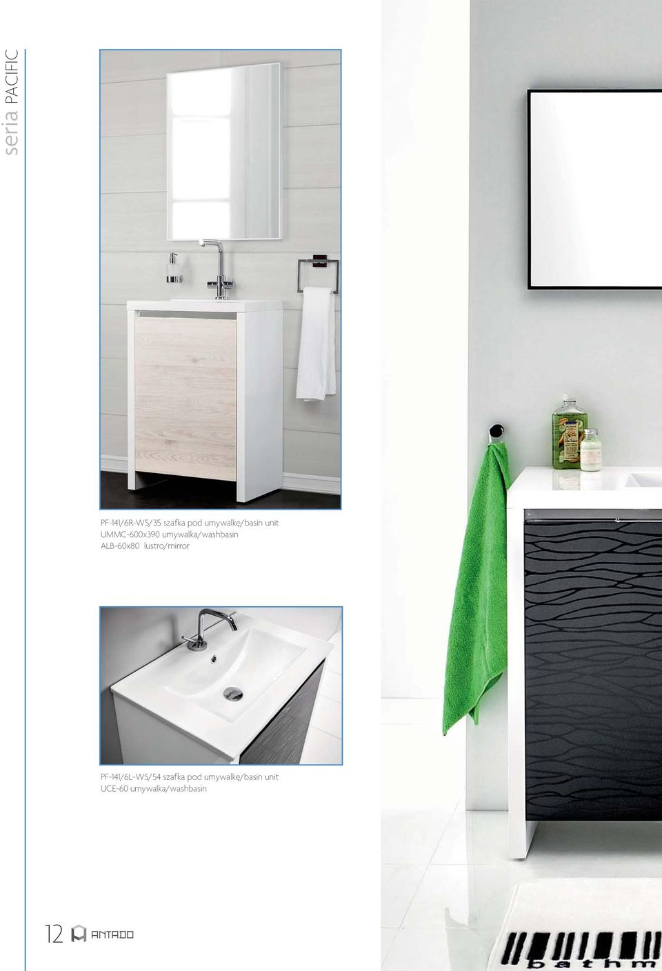 umywalka/washbasin ALB-60x80 lustro/mirror