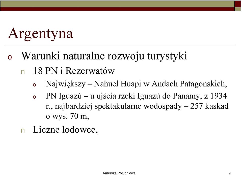 ujścia rzeki Iguazú d Panamy, z 1934 r.