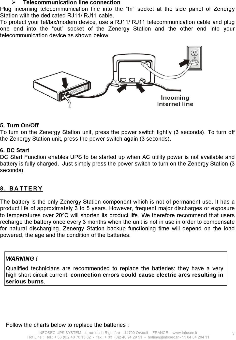 shown below. 5. Turn On/Off To turn on the Zenergy Station unit, press the power switch lightly (3 seconds). To turn off the Zenergy Station unit, press the power switch again (3 seconds). 6.