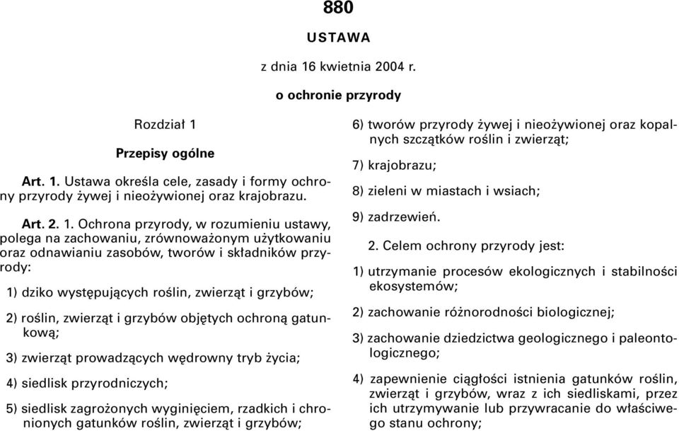 Przepisy ogólne Art. 1.