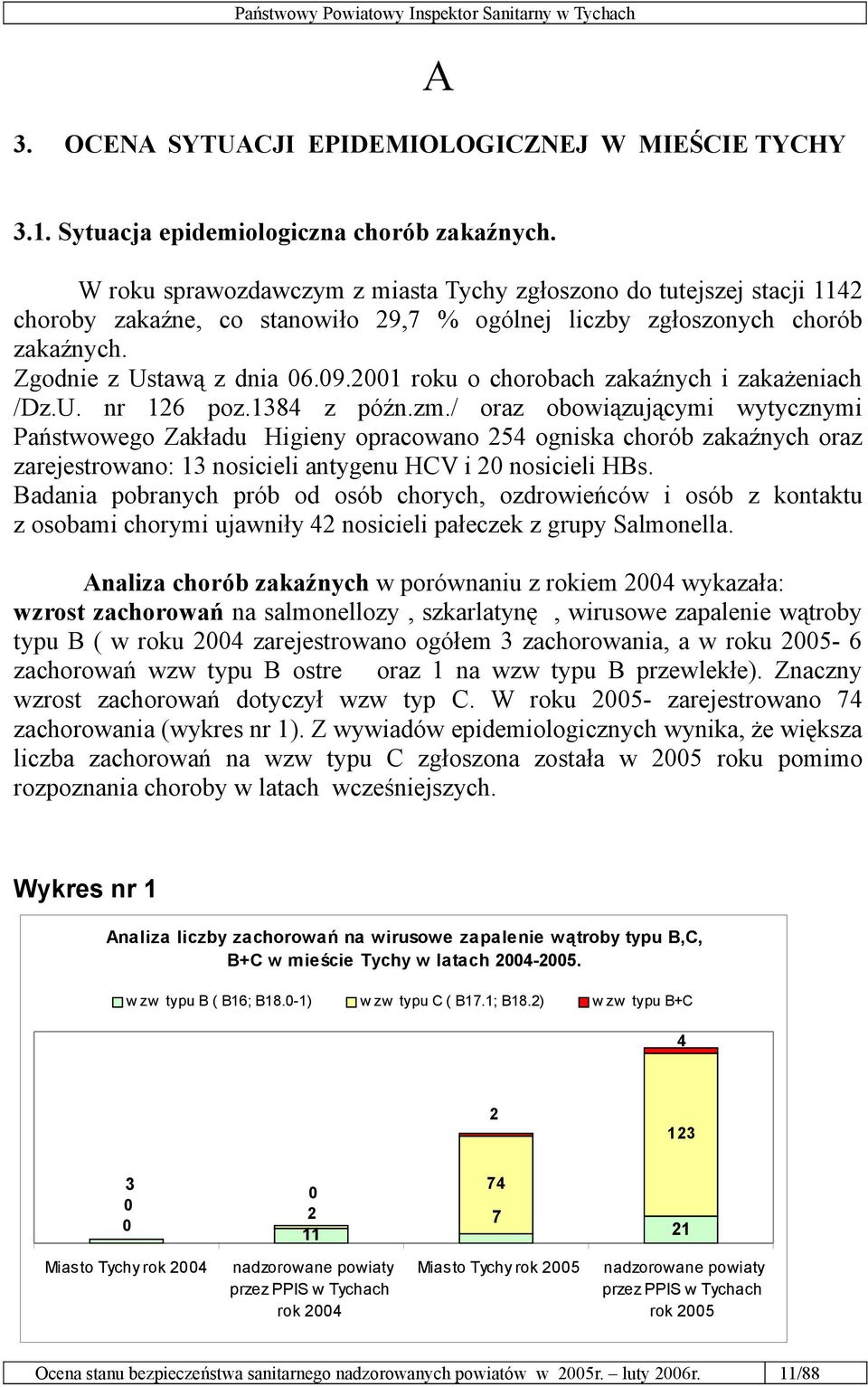 2001 roku o chorobach zakaźnych i zakażeniach /Dz.U. nr 126 poz.1384 z późn.zm.