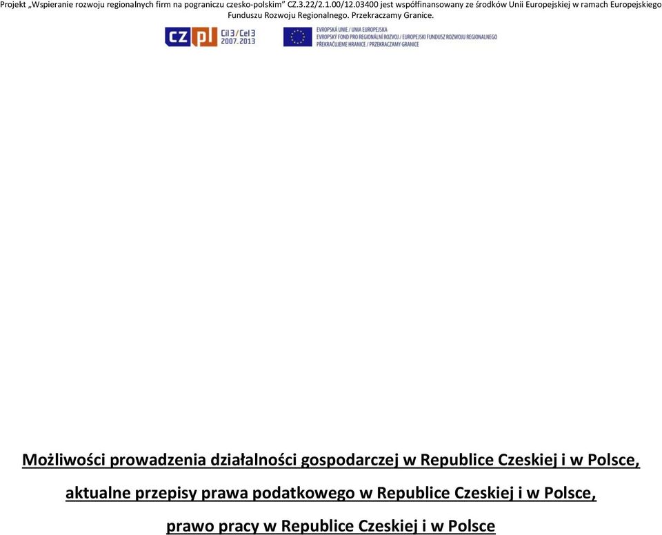 przepisy prawa podatkowego w Republice Czeskiej