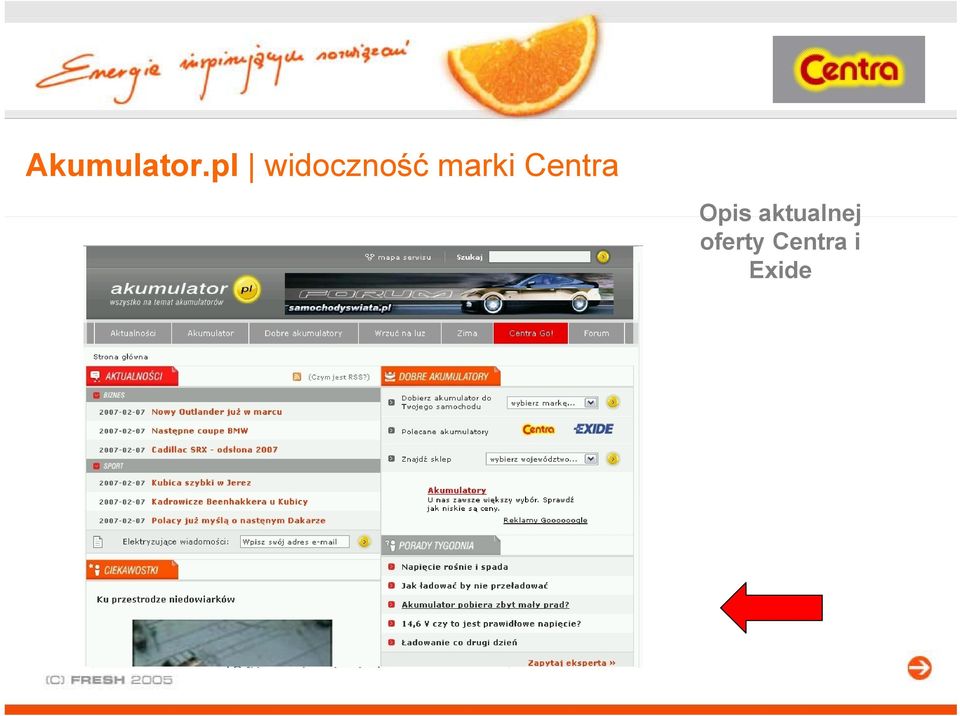 marki Centra Opis