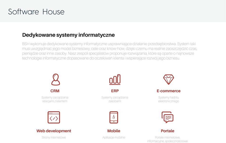 Nasz zespół specjalistów proponuje rozwiązania, które są oparte o najnowsze technologie informatyczne dopasowane do oczekiwań klienta i wspierające rozwój jego biznesu.