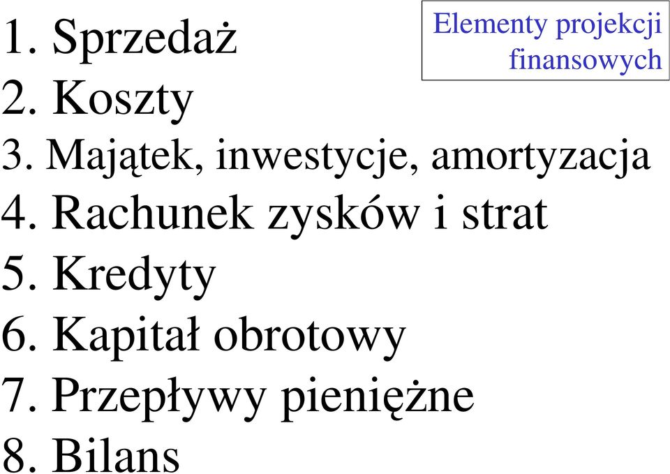 Majątek, inwestycje, amortyzacja 4.