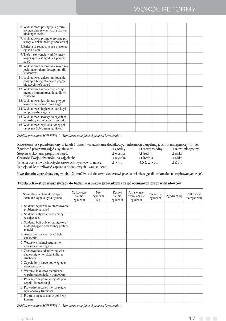 Wyk adowca zaleca studiowanie pozycji bibliograficznych pog biajàcych treêç zaj ç 12. Wyk adowca umiej tnie stosuje metody komunikowania audiowizualnego 13.