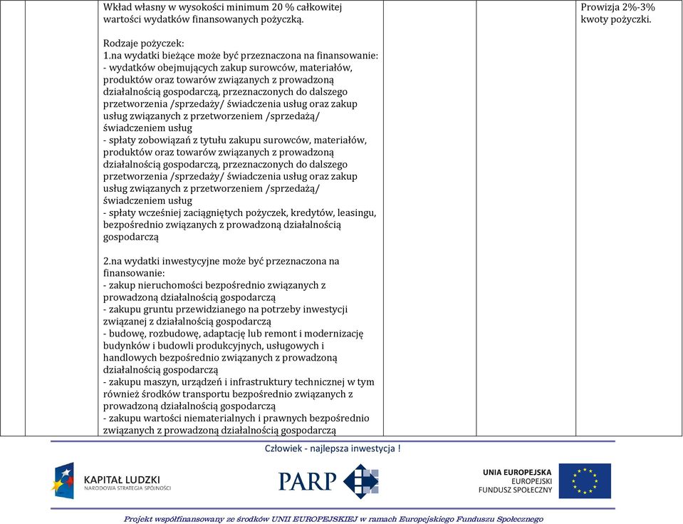 do dalszego przetworzenia /sprzedaży/ świadczenia usług oraz zakup usług związanych z przetworzeniem /sprzedażą/ świadczeniem usług - spłaty zobowiązań z tytułu zakupu surowców, materiałów, produktów