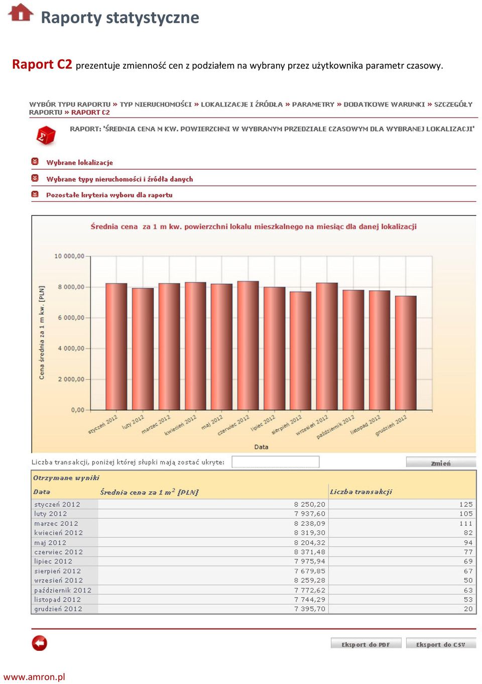 z podziałem na wybrany przez