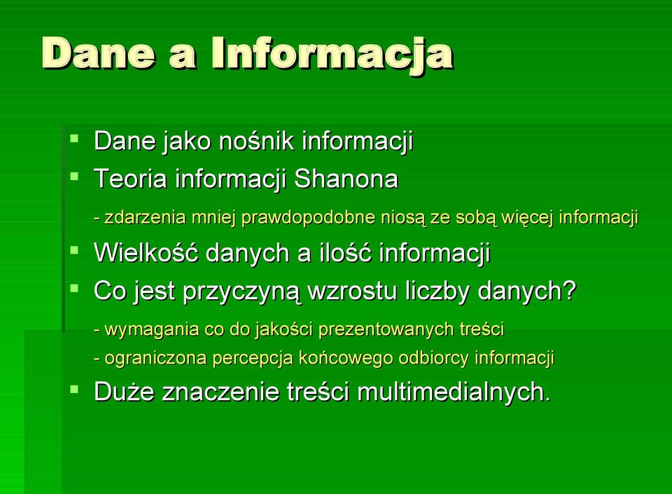 Co jest przyczyną wzrostu liczby danych?