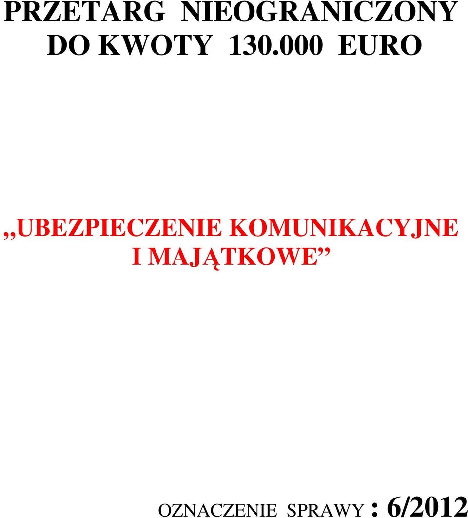 000 EURO UBEZPIECZENIE