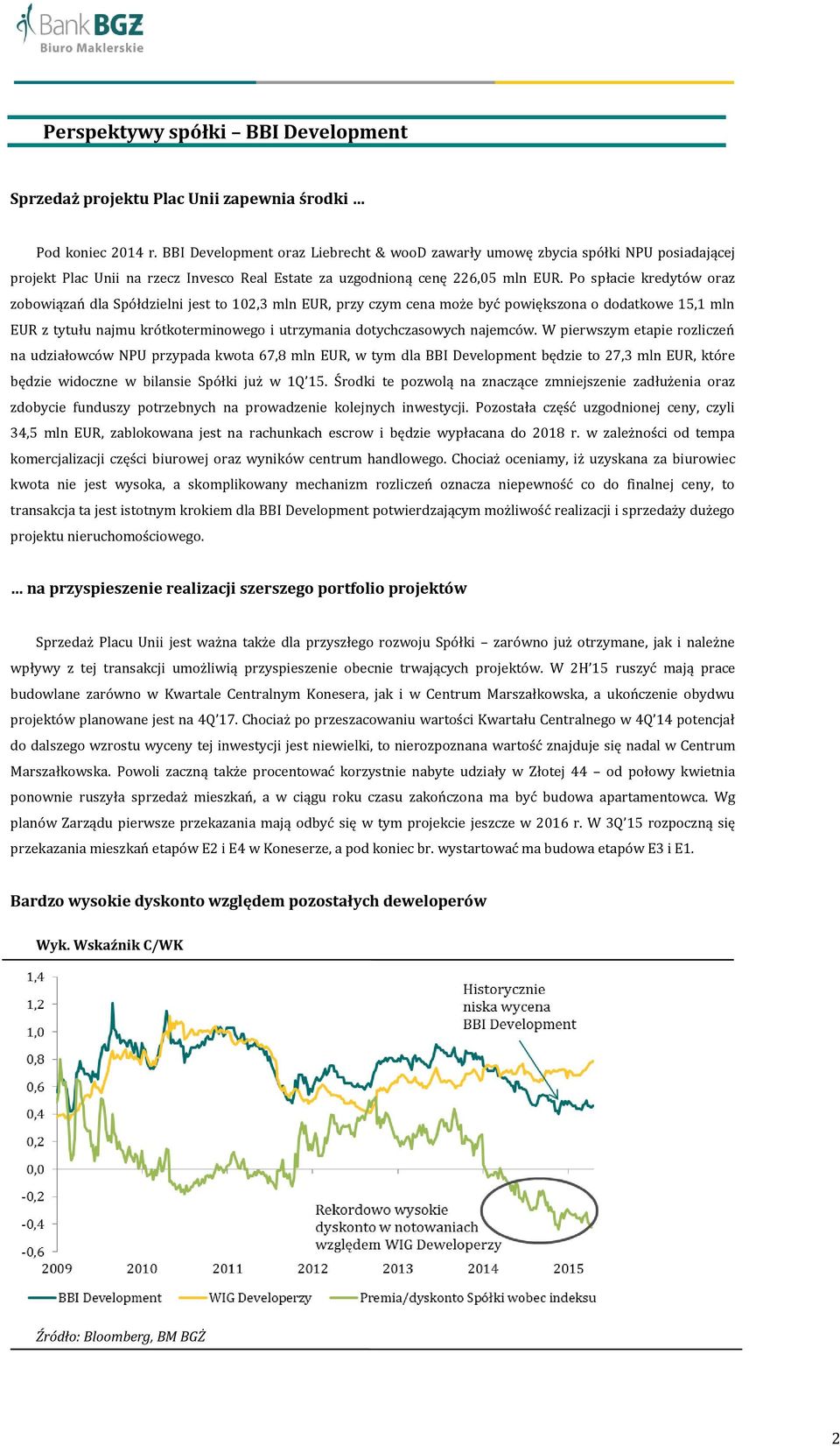 Po spłacie kredytów oraz zobowiązań dla Spółdzielni jest to 102,3 mln EUR, przy czym cena może być powiększona o dodatkowe 15,1 mln EUR z tytułu najmu krótkoterminowego i utrzymania dotychczasowych