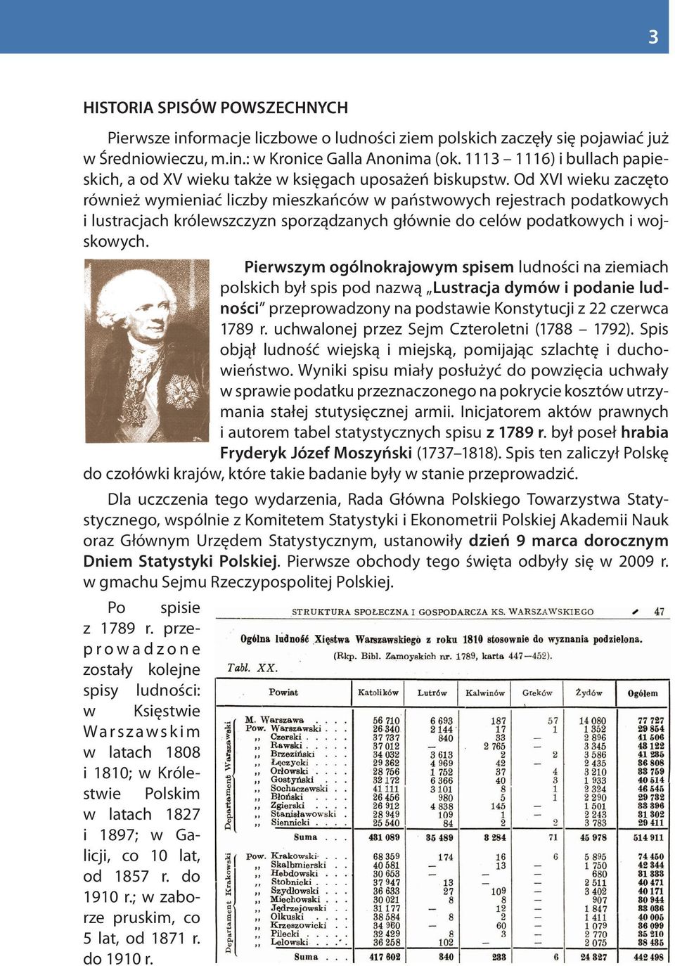 Od XVI wieku zaczęto również wymieniać liczby mieszkańców w państwowych rejestrach podatkowych i lustracjach królewszczyzn sporządzanych głównie do celów podatkowych i wojskowych.