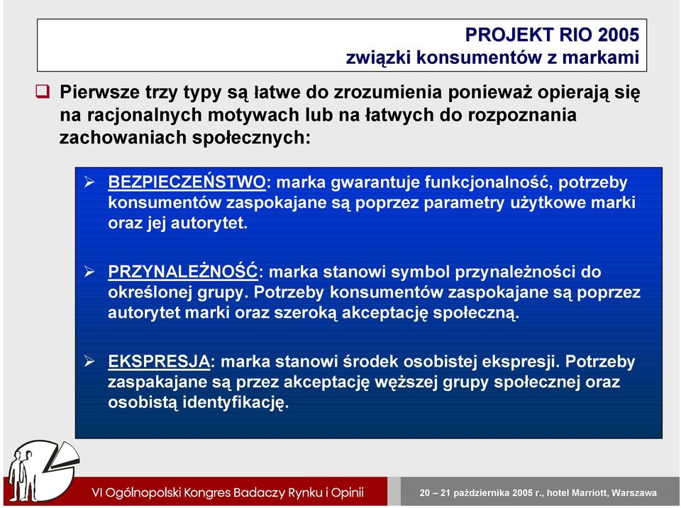 marki oraz jej autorytet. PRZYNALEŻNOŚĆ: marka stanowi symbol przynależności do określonej grupy.