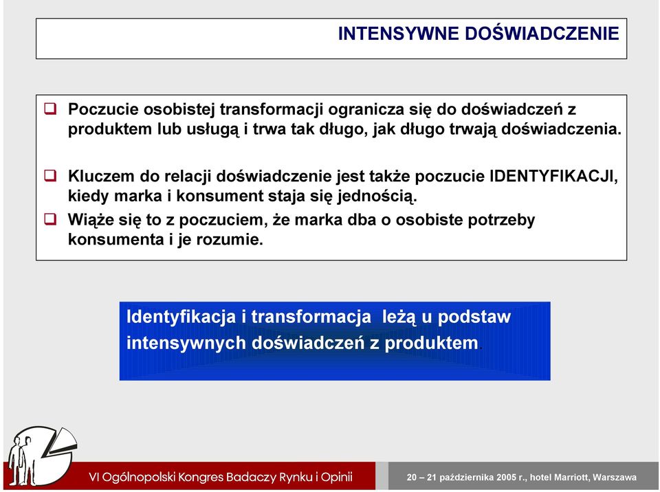 Kluczem do relacji doświadczenie jest także poczucie IDENTYFIKACJI, kiedy marka i konsument staja się