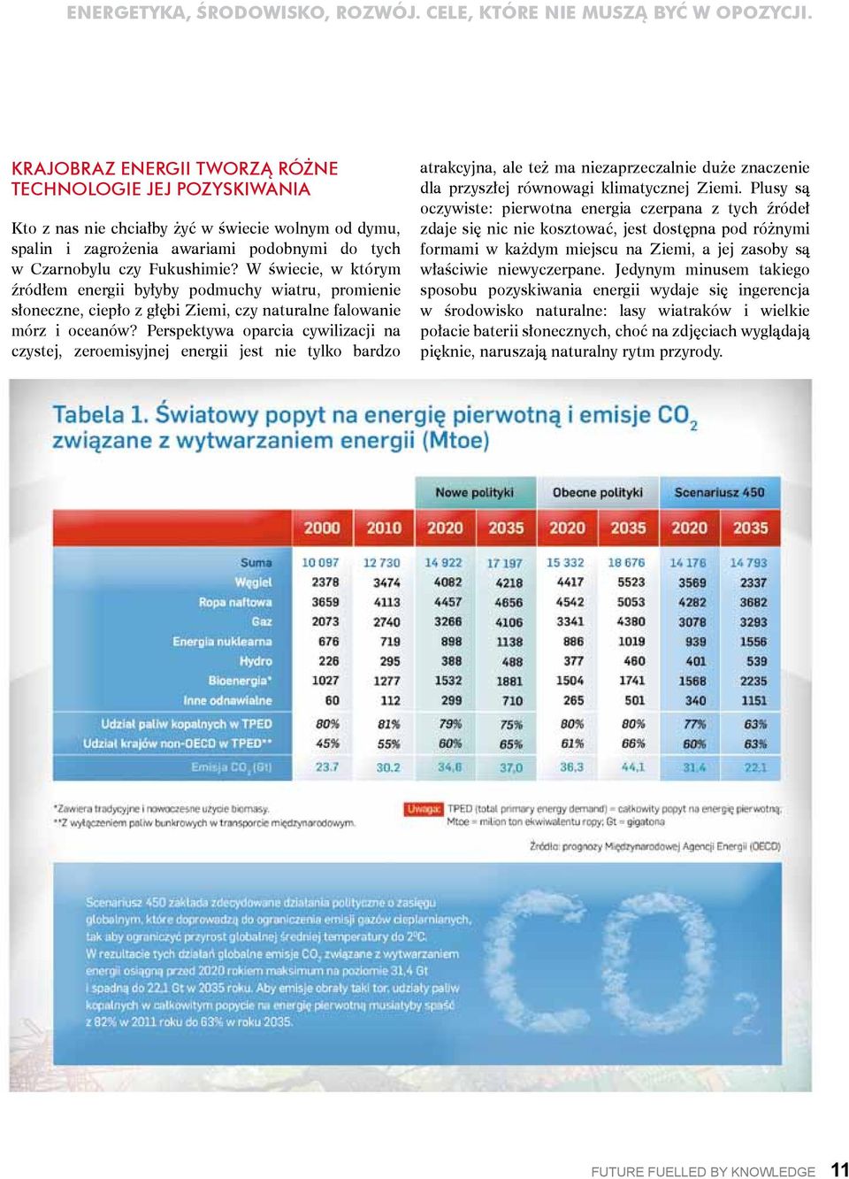 Perspektywa oparcia cywilizacji na czystej, zeroemisyjnej energii jest nie tylko bardzo atrakcyjna, ale też ma niezaprzeczalnie duże znaczenie dla przyszłej równowagi klimatycznej Ziemi.