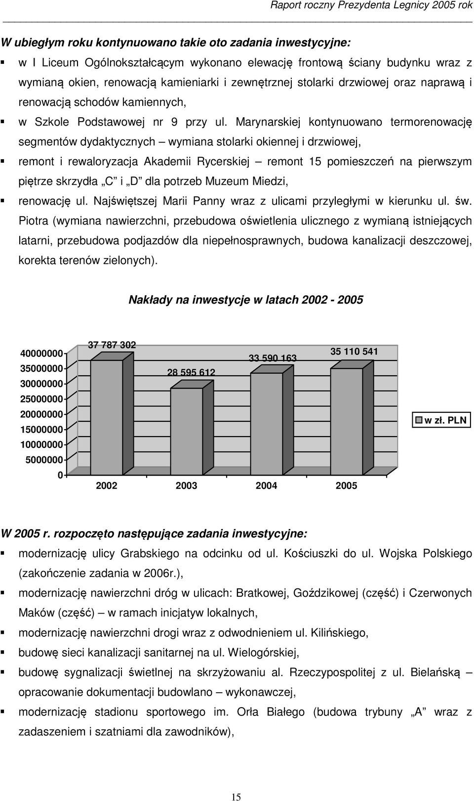 Marynarskiej kontynuowano termorenowację segmentów dydaktycznych wymiana stolarki okiennej i drzwiowej, remont i rewaloryzacja Akademii Rycerskiej remont 15 pomieszczeń na pierwszym piętrze skrzydła