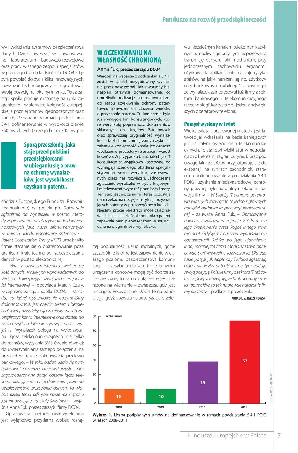 Tak stworzony biznesplan otrzymał dofinansowanie, co umożliwiło realizację najkosztowniejszego etapu uzyskiwania ochrony patentowej: sprawdzenia i złożenia wniosku o przyznanie patentu.