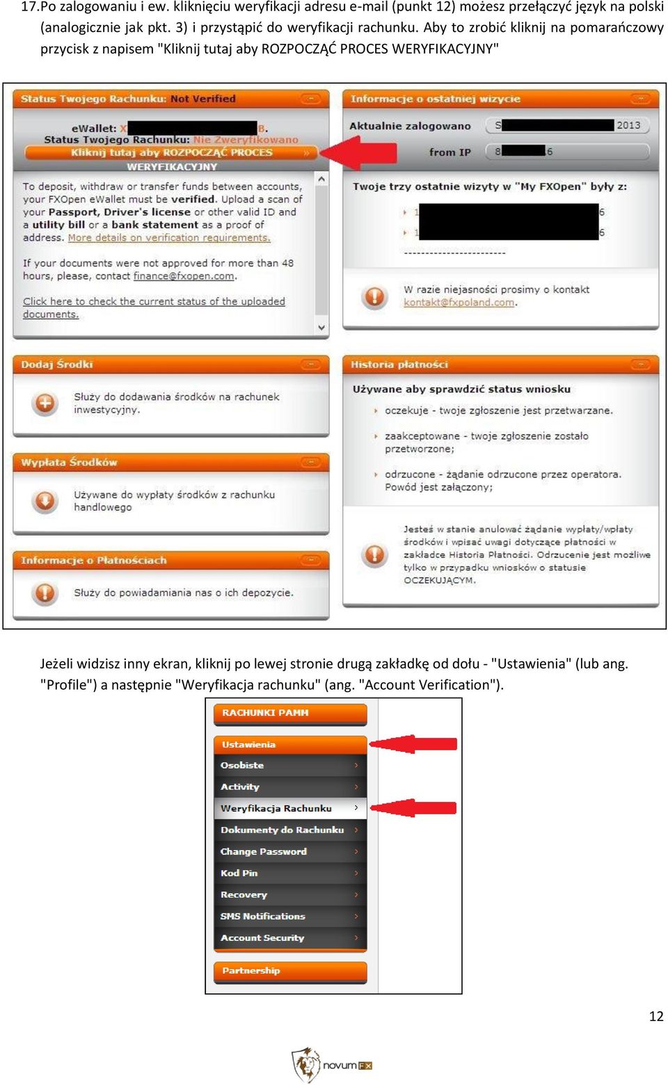 3) i przystąpić do weryfikacji rachunku.