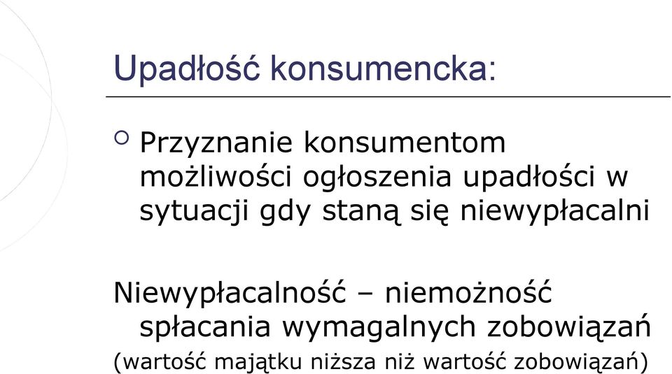 niewypłacalni Niewypłacalność niemożność spłacania