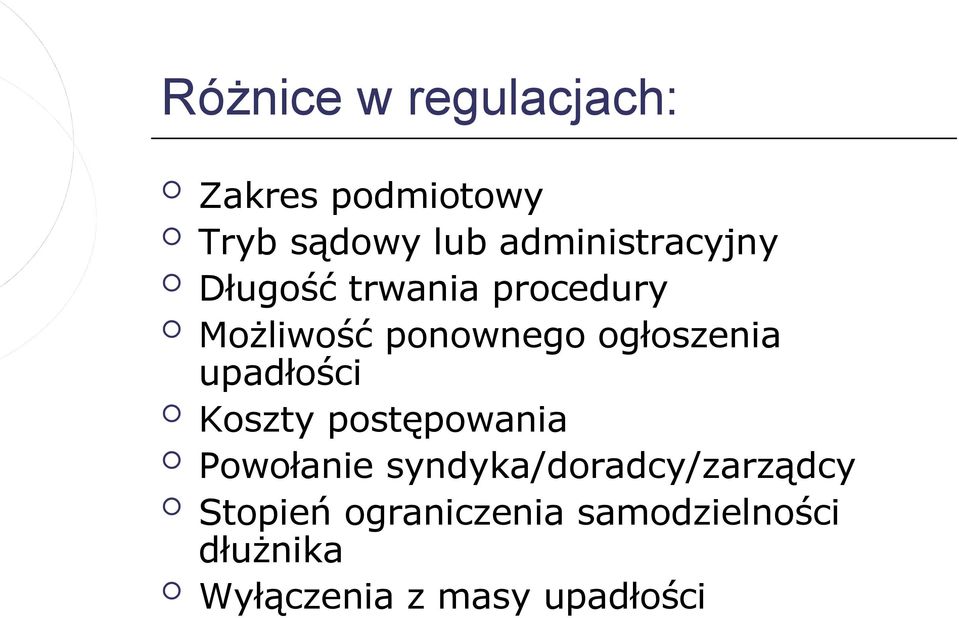 ogłoszenia upadłości Koszty postępowania Powołanie