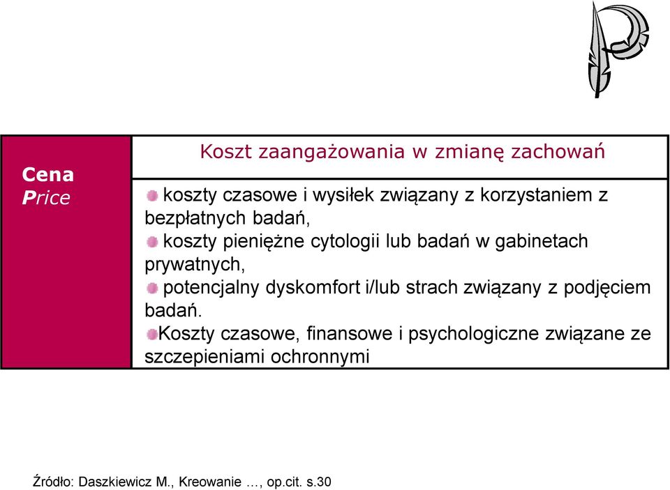 prywatnych, potencjalny dyskomfort i/lub strach związany z podjęciem badań.