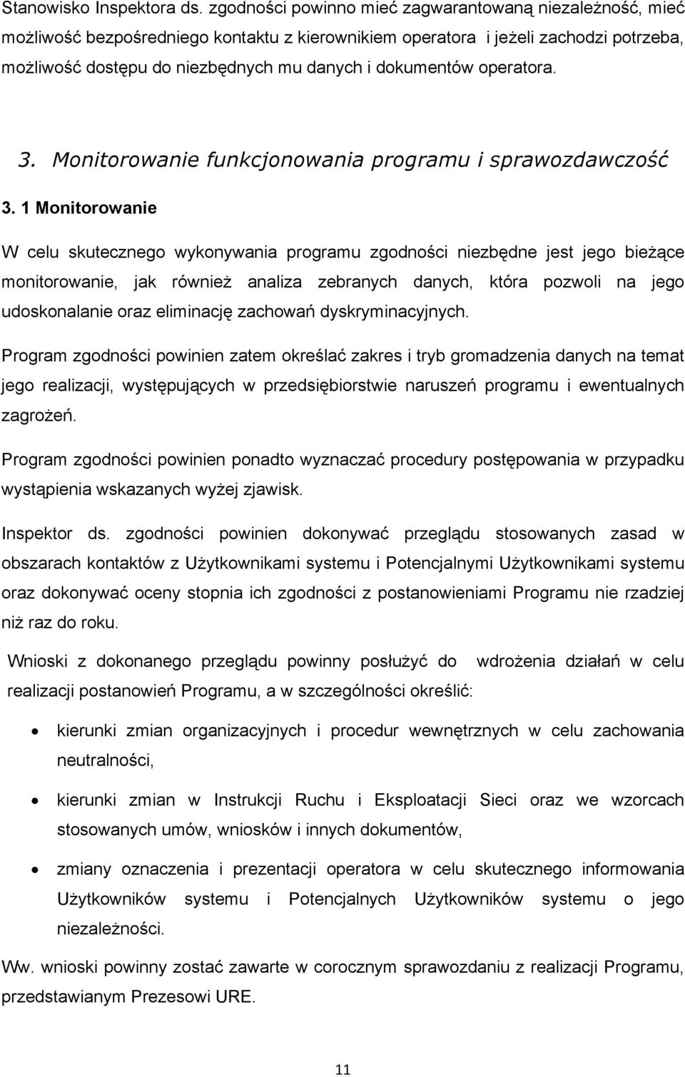 operatora. 3. Monitorowanie funkcjonowania programu i sprawozdawczość 3.