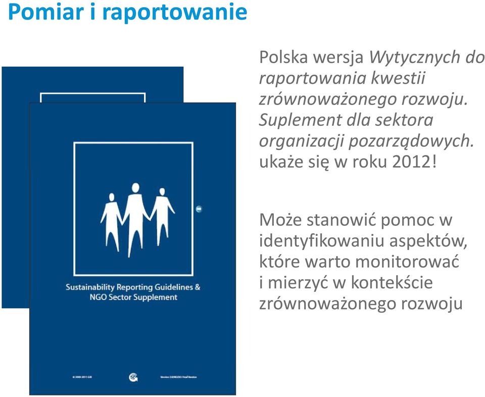 Suplement dla sektora organizacji pozarządowych. ukaże się w roku 2012!