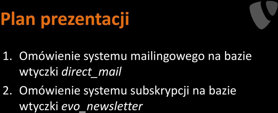 bazie wtyczki direct_mail 2.