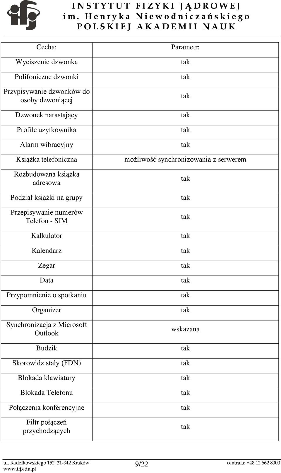 Kalkulator Kalendarz Zegar Data Przypomnienie o spotkaniu Organizer Synchronizacja z Microsoft Outlook Budzik Skorowidz stały (FDN)