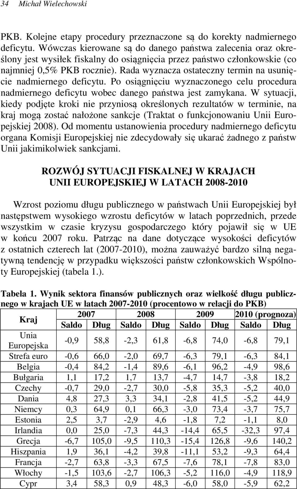 Rada wyznacza ostateczny termin na usunięcie nadmiernego deficytu. Po osiągnięciu wyznaczonego celu procedura nadmiernego deficytu wobec danego państwa jest zamykana.