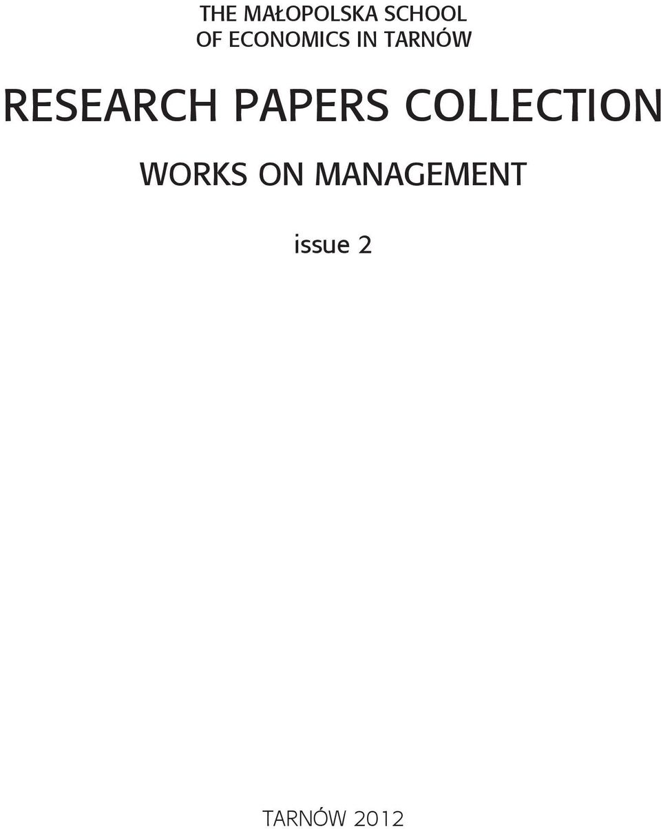 RESEARCH PAPERS COLLECTION