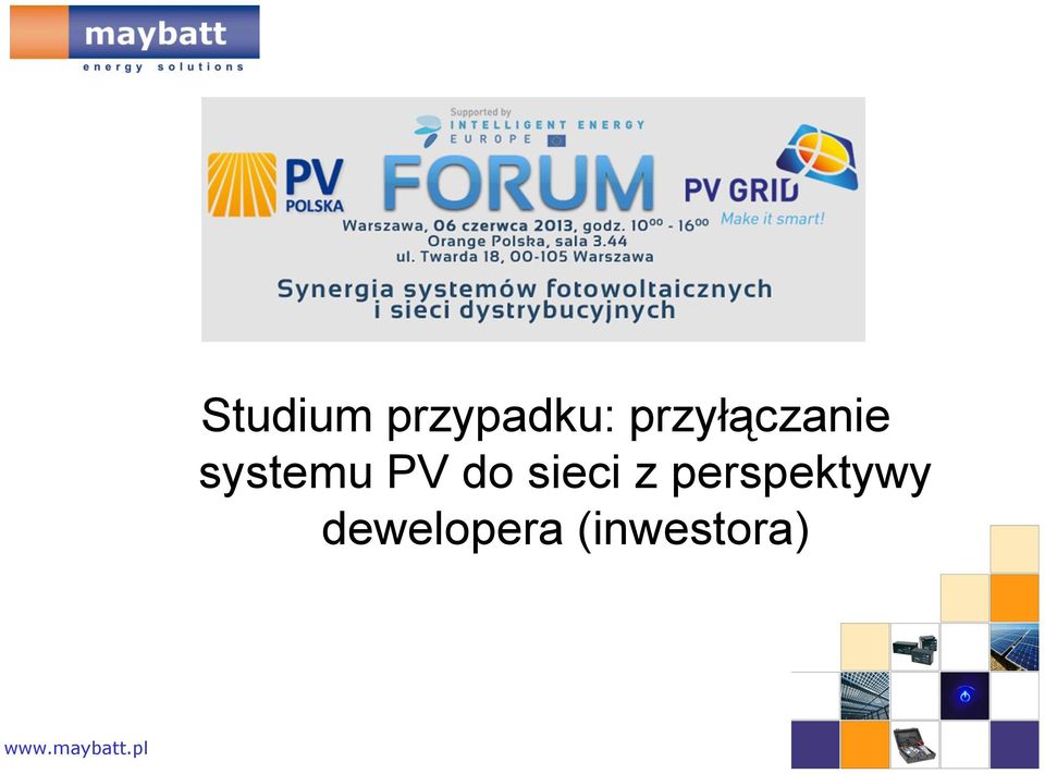 przyłączanie systemu PV