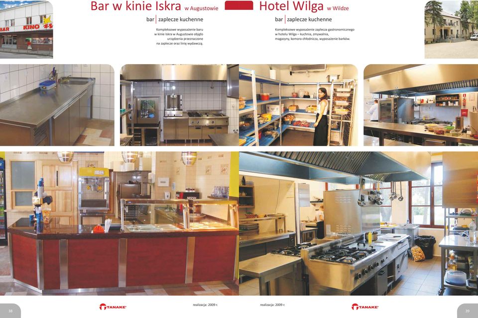 Htel Wilga w Wildze bar zaplecze kuchenne Kmplekswe wypsażenie zaplecza gastrnmiczneg w