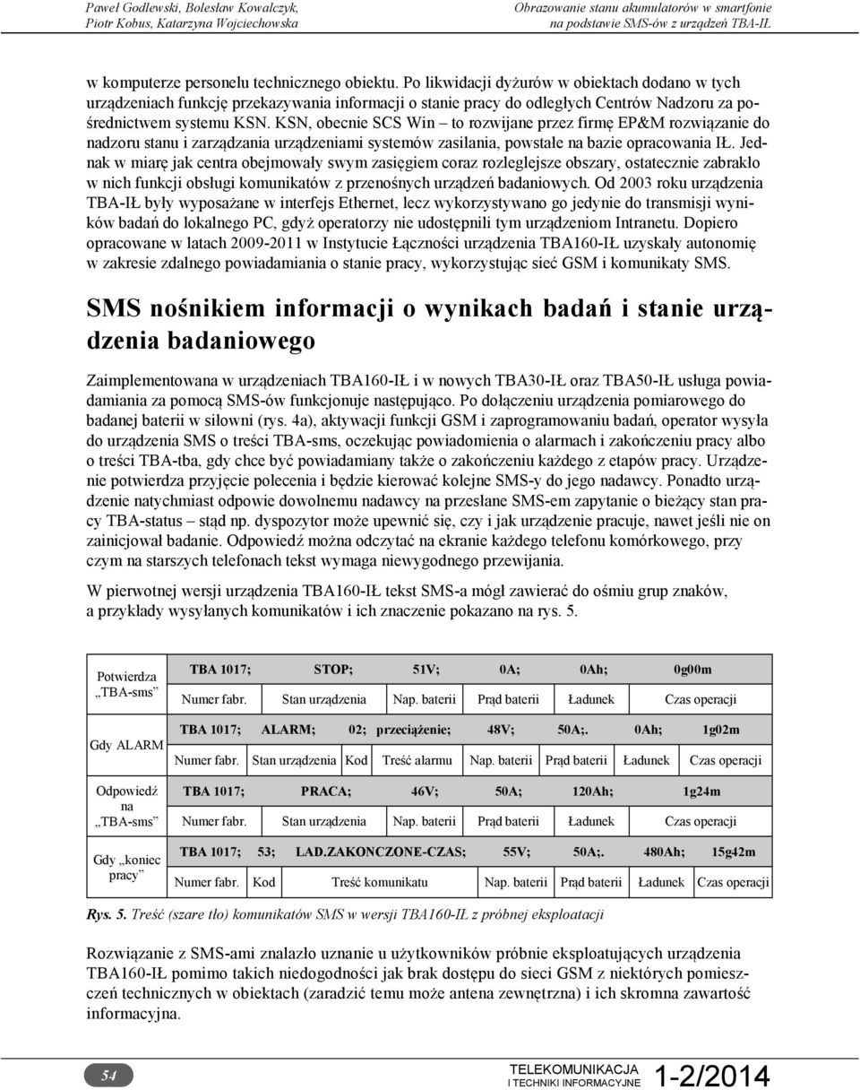 KSN, obecnie SCS Win to rozwijane przez firmę EP&M rozwiązanie do nadzoru stanu i zarządzania urządzeniami systemów zasilania, powstałe na bazie opracowania IŁ.