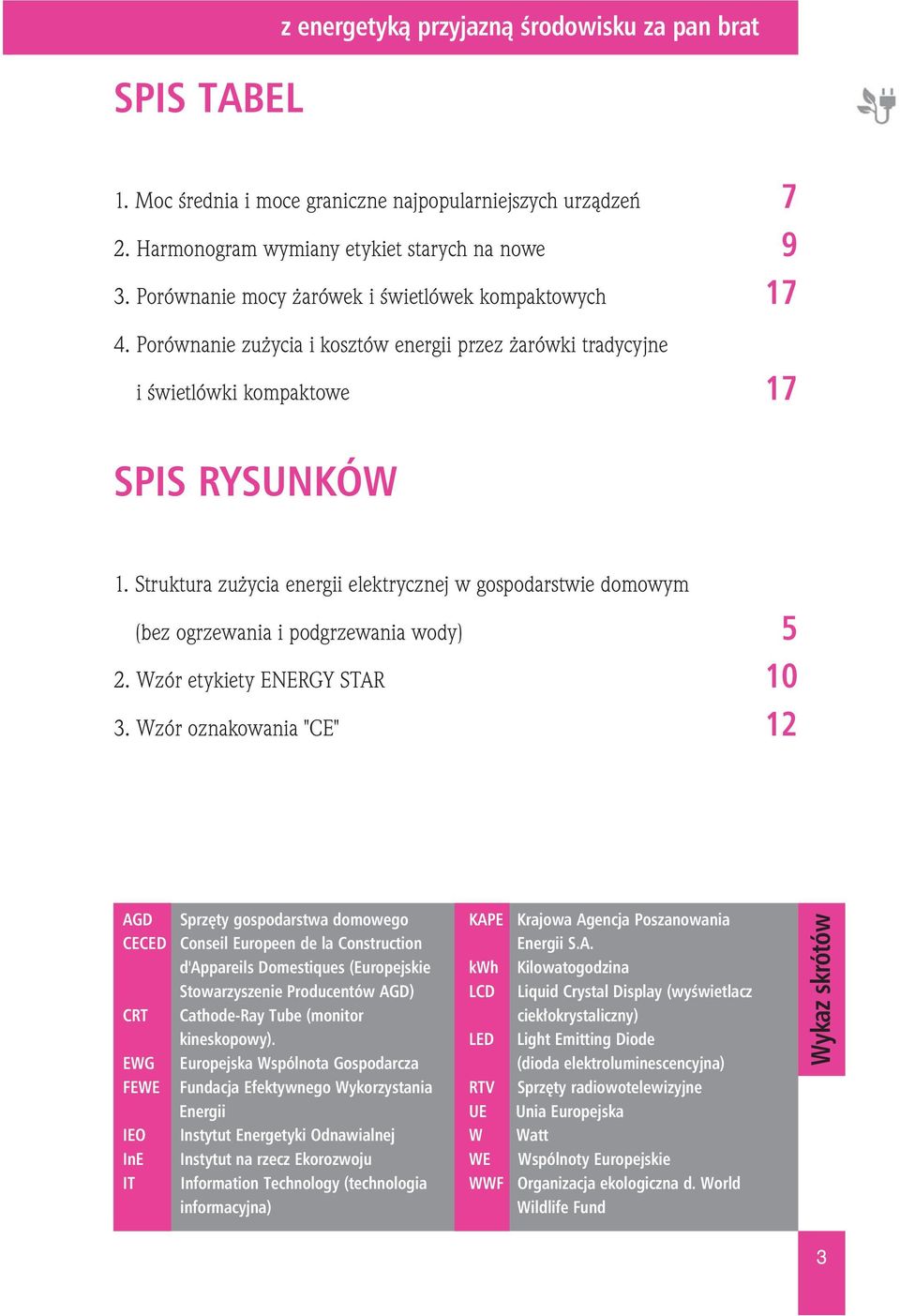 Struktura zużycia energii elektrycznej w gospodarstwie domowym (bez ogrzewania i podgrzewania wody) 5 2. Wzór etykiety ENERGY STAR 10 3.