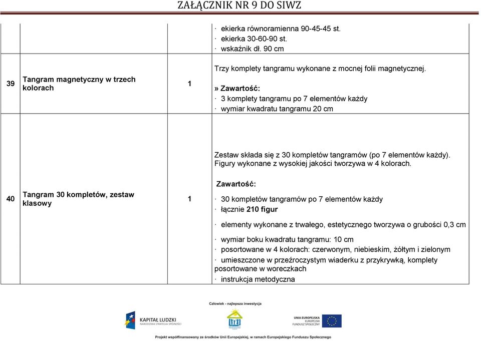 Figury wykonane z wysokiej jakości tworzywa w 4 kolorach.