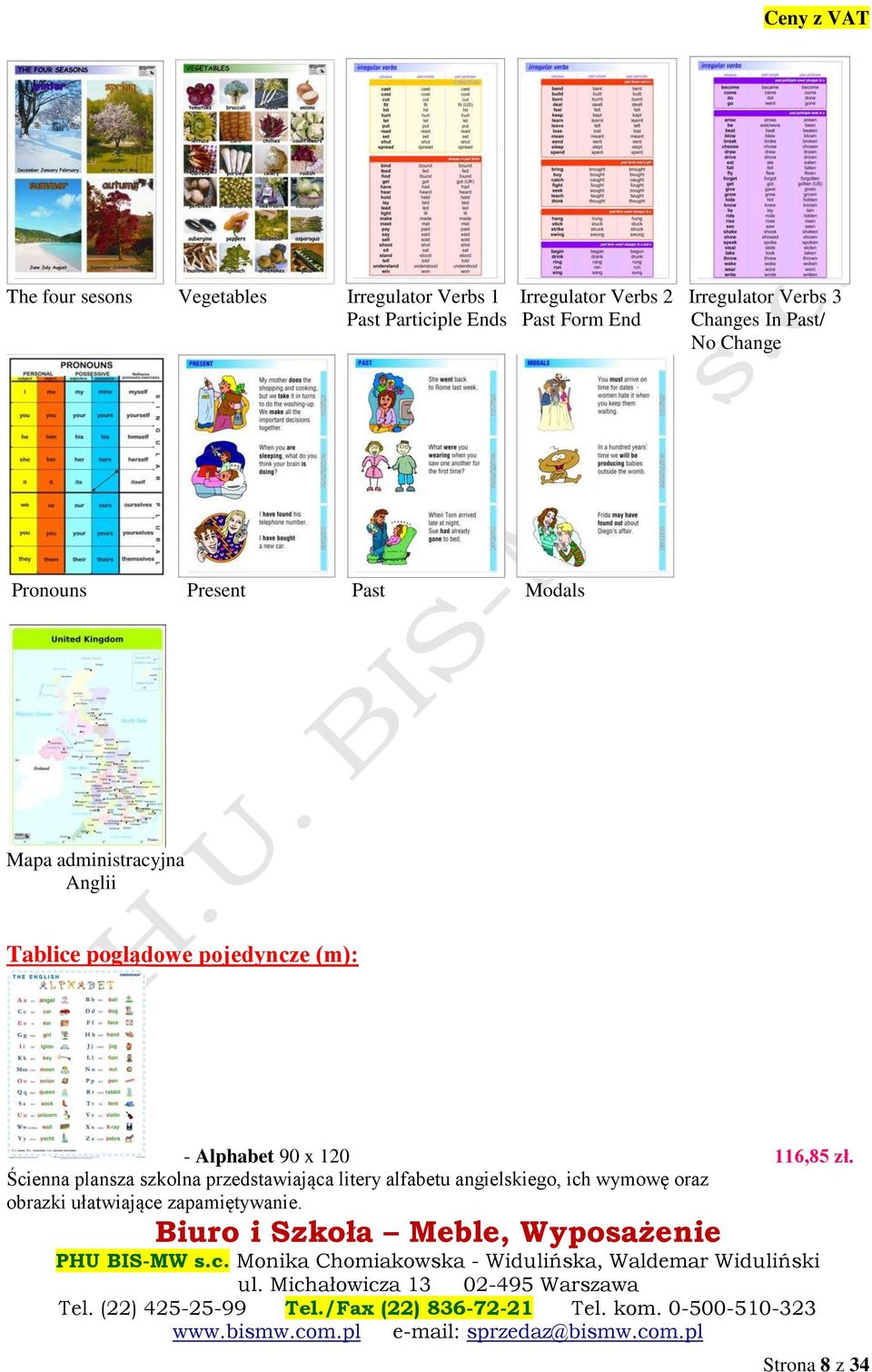 administracyjna Anglii Tablice poglądowe pojedyncze (m): - Alphabet 90 x 120 116,85 zł.