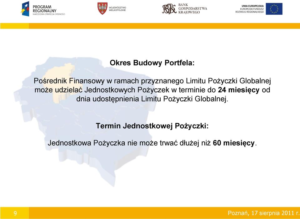 udostępnienia Limitu Pożyczki Globalnej.