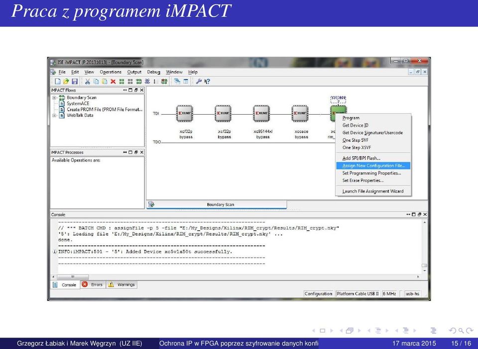 Ochrona IP w FPGA poprzez szyfrowanie