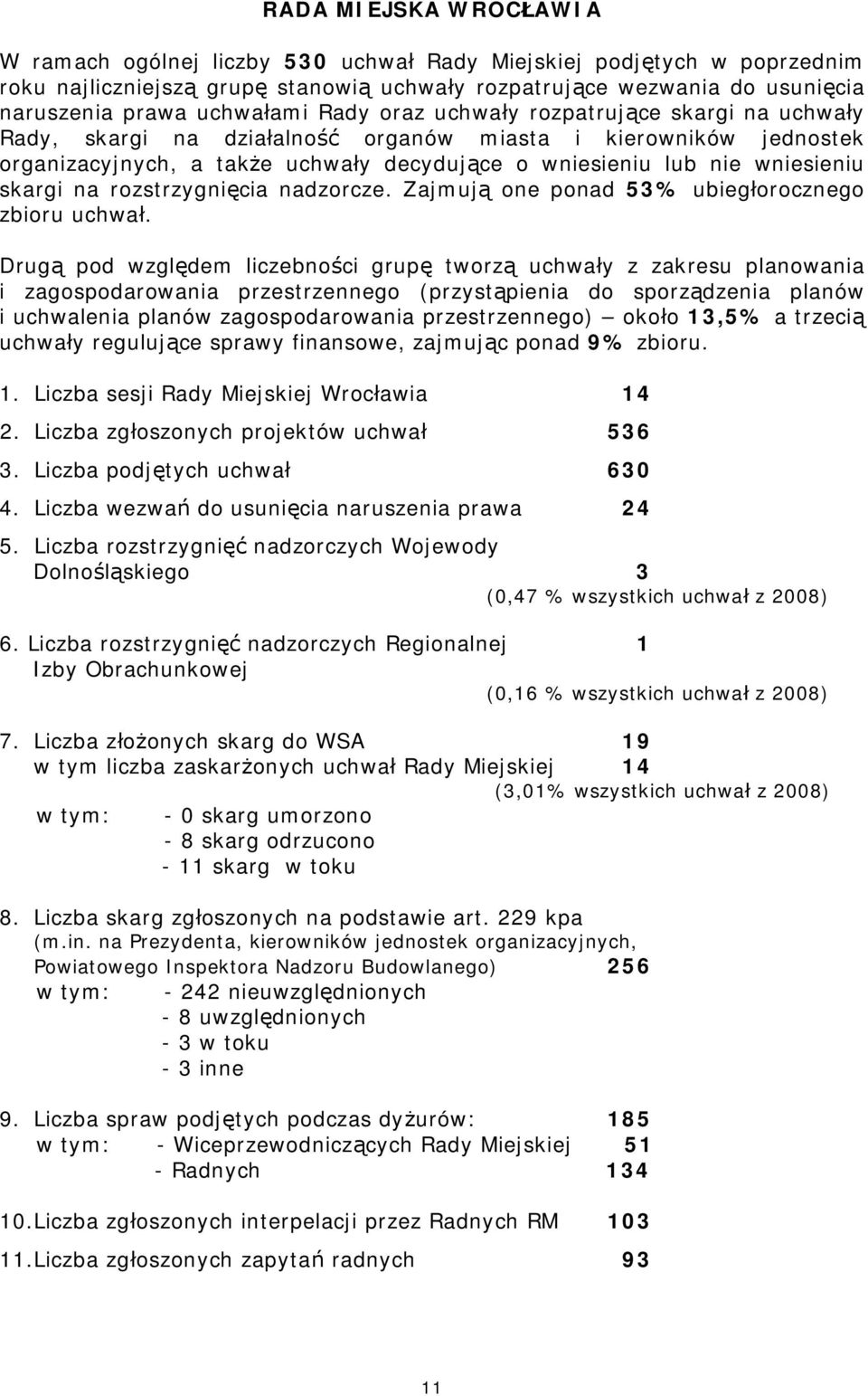 wniesieniu skargi na rozstrzygnięcia nadzorcze. Zajmują one ponad 53% ubiegłorocznego zbioru uchwał.