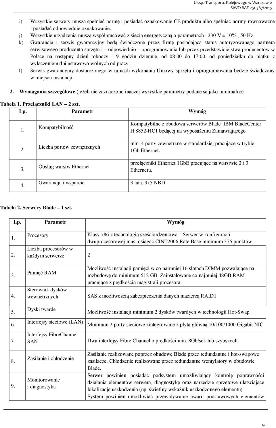 k) Gwarancja i serwis gwarancyjny będą świadczone przez firmę posiadającą status autoryzowanego partnera serwisowego producenta sprzętu i odpowiednio oprogramowania lub przez przedstawicielstwa