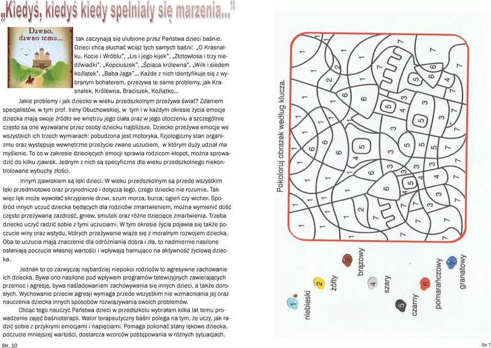 .. Każde z nich identyfikuje się z wybranym bohaterem, przeżywa te same problemy, jak Krasnalek, Królewna, Braciszek, Koźlątko Jakie problemy i jak dziecko w wieku przedszkolnym przeżywa świat?