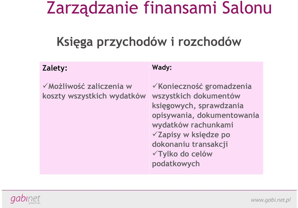 wszystkich dokumentów księgowych, sprawdzania opisywania, dokumentowania