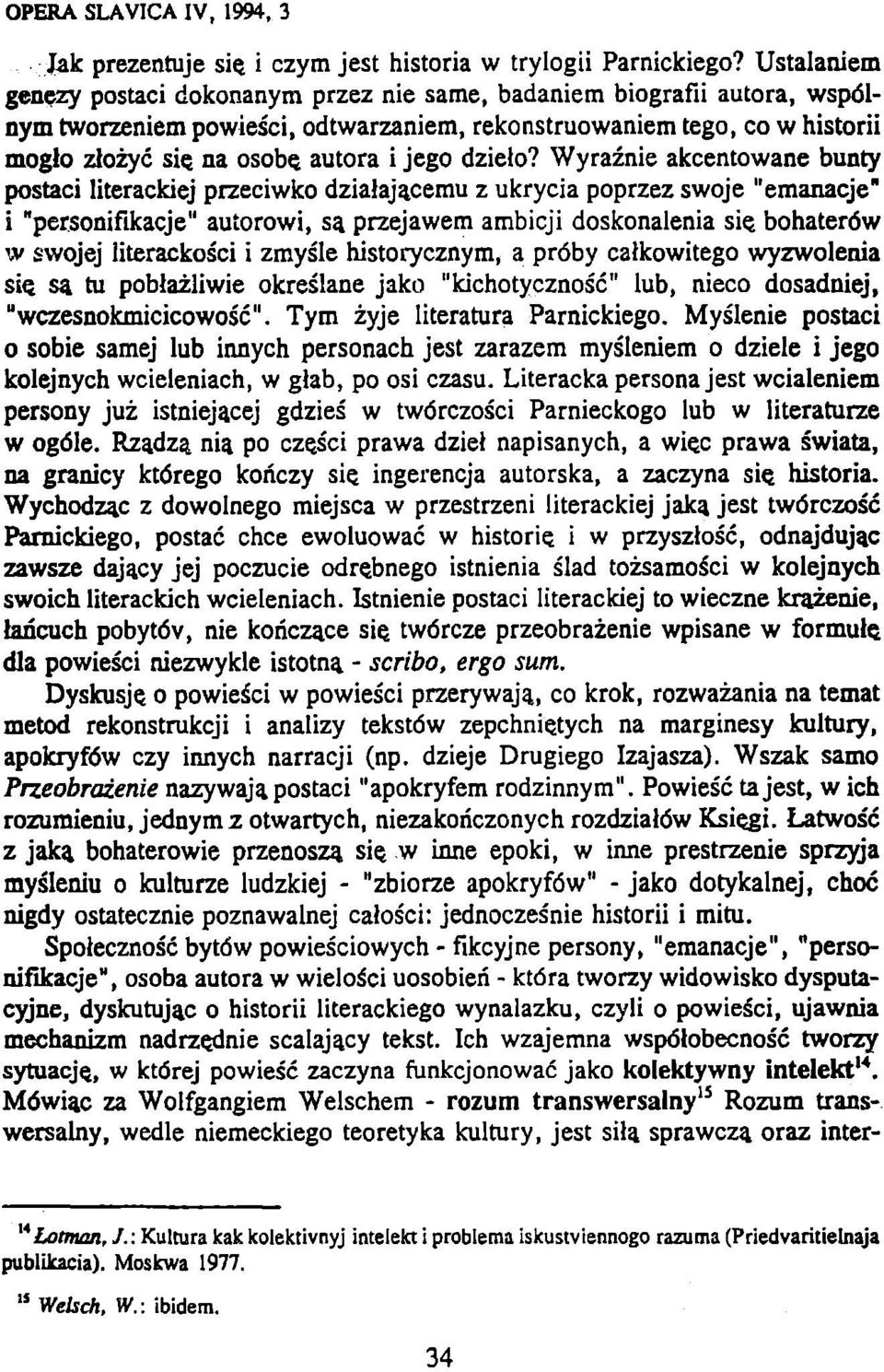 na osobě, autora i jego dzieio?