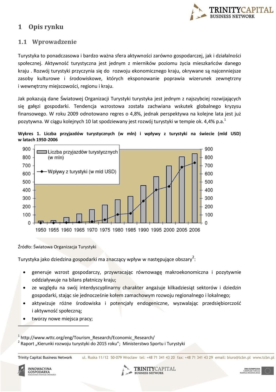 Rozwój turystyki przyczynia się do rozwoju ekonomicznego kraju, okrywane są najcenniejsze zasoby kulturowe i środowiskowe, których eksponowanie poprawia wizerunek zewnętrzny i wewnętrzny