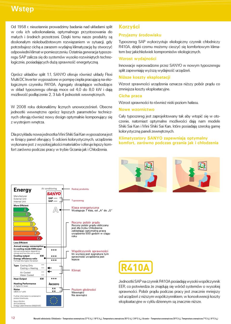 Ostatnia generacja typoszeregu SAP zalicza siê do systemów wysoko rozwiniêtych technologicznie, posiadaj¹cych du ¹ sprawnoœæ energetyczn¹.